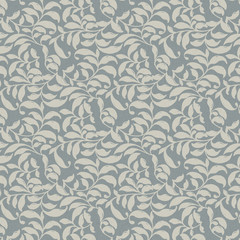 Background Ivory Leaves Allover