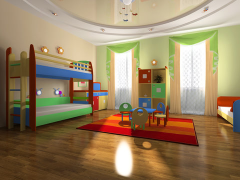 Interior of the baby room