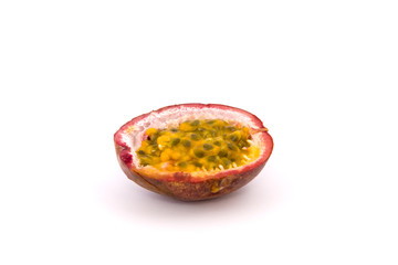 Passion fruit on a white background