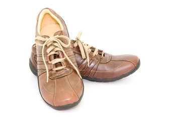 Pair a shoe a brown leather