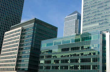 Obraz premium Canary Wharf in London's Docklands