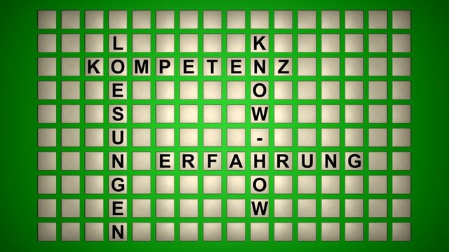 Business-W&uuml;rfelwand