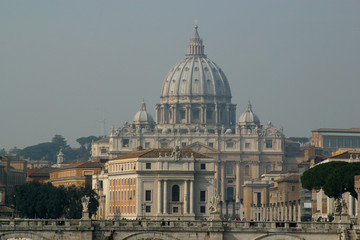 Fototapeta na wymiar Photo of St. Peter's Basilica in Rome