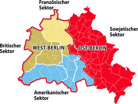 Geteiltes Berlin, Sektoren in Berlin nach 1945