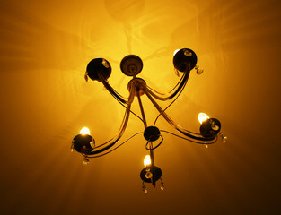 lamp, chandelier, light