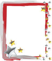 Rahmen Sterne Weinachtskarte