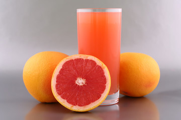 Grapefruit juice and fruits