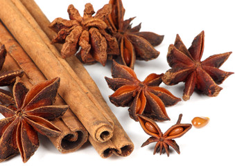 star anise and cinnamon stick - xmas