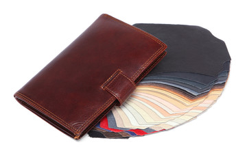 Wallet and leather samples