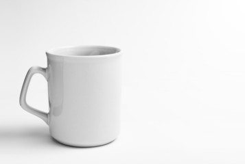 White empty cup