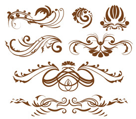 Fototapeta premium ornamental design elments