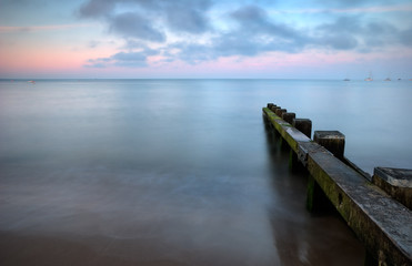 Fototapeta premium Calm sea, Swanage in Dorset