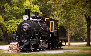 Obraz premium Vintage Black Train