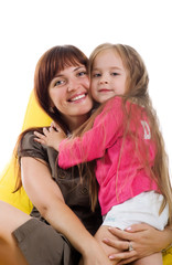 Little girl and her mother