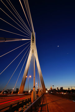 Fototapeta Warsaw at night