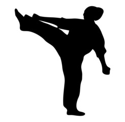 woman karate kick mae gery