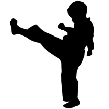 boy karate kick mae gery
