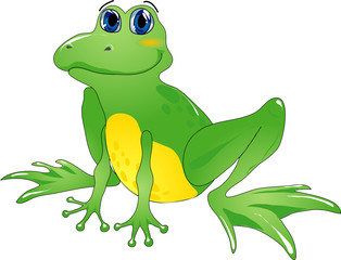 Cartoon frog
