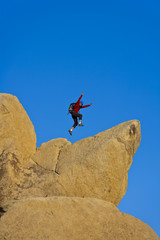 Fototapeta premium Climber on the summit.