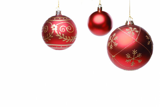 Christmas ball isolated on white