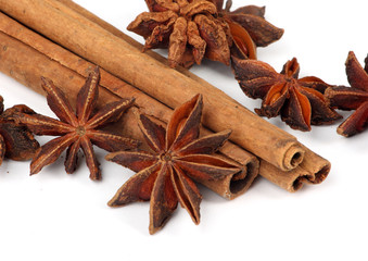 star anise and cinnamon stick - xmas