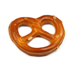 Glazed and salted pretzel