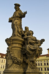 Statue at the Charles bridge