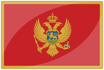 drapeau glassy montenegro flag