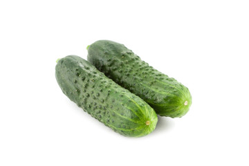 Cucumber isolated on white
