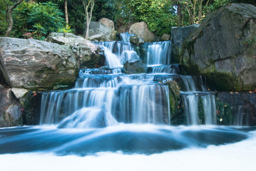 Oriental waterfall landscape