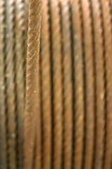 Rusty iron rope background