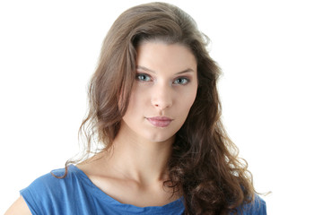 Naklejka premium Beautiful woman portrait