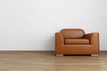 Armchair to face a blank wall