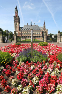 Peace Palace in The Hague, Holland