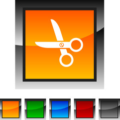 scissors icon set. Vector illustration