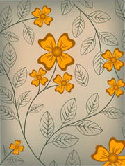 Fototapeta premium Floral Vintage Vector