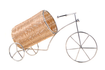 Support under a bottle with wine