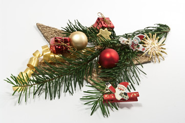 Dekoration  mit Tannenzweig