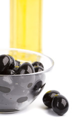 bowl of black olives