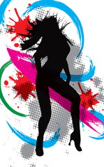 illustration disco dancer