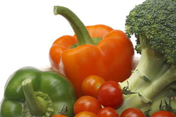 Paprika and broccoli