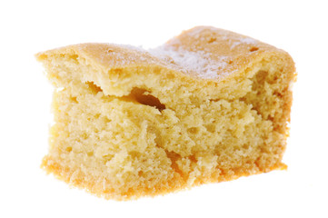 Delicious cake isolated on white background