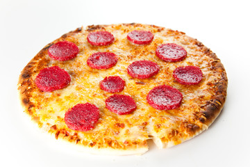 cheese and pepperoni pizza