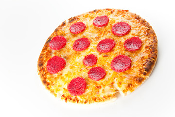 cheese and pepperoni pizza