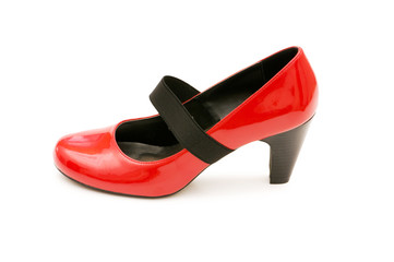 Woman shoes isolated on the white background