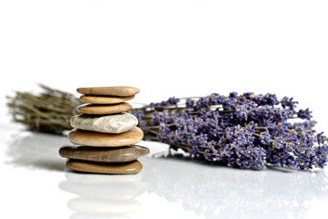 Lavender and stones - spa image