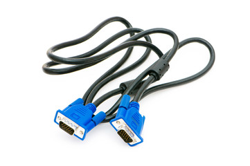 COM cable isolated on white