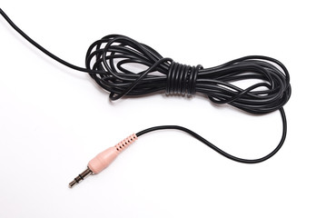 Skein black cable with connector