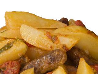 Sausages and potatoes
