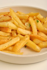 some deep fried chips on a plate